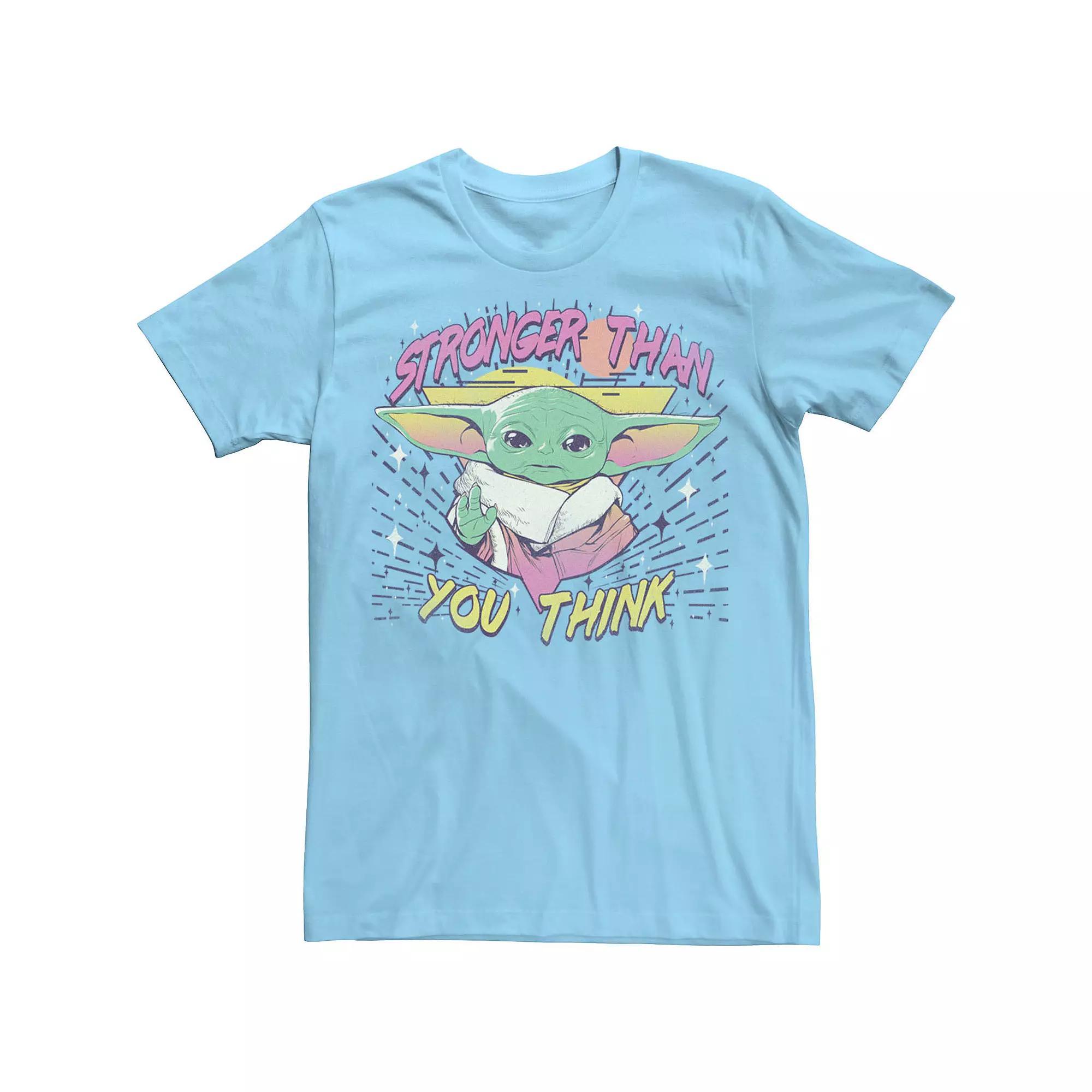 Men's Star Wars The Mandalorian Stronger Than You Think Poster Tee,  Product Image