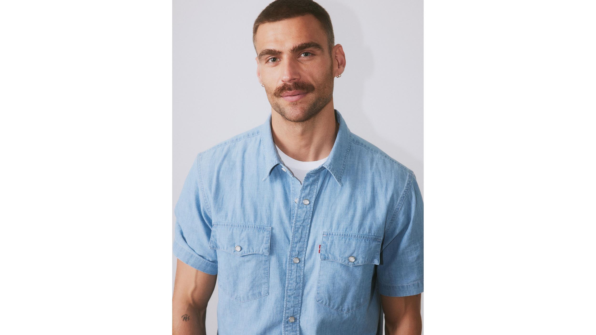 Short Sleeve Relaxed Fit Western Shirt Product Image
