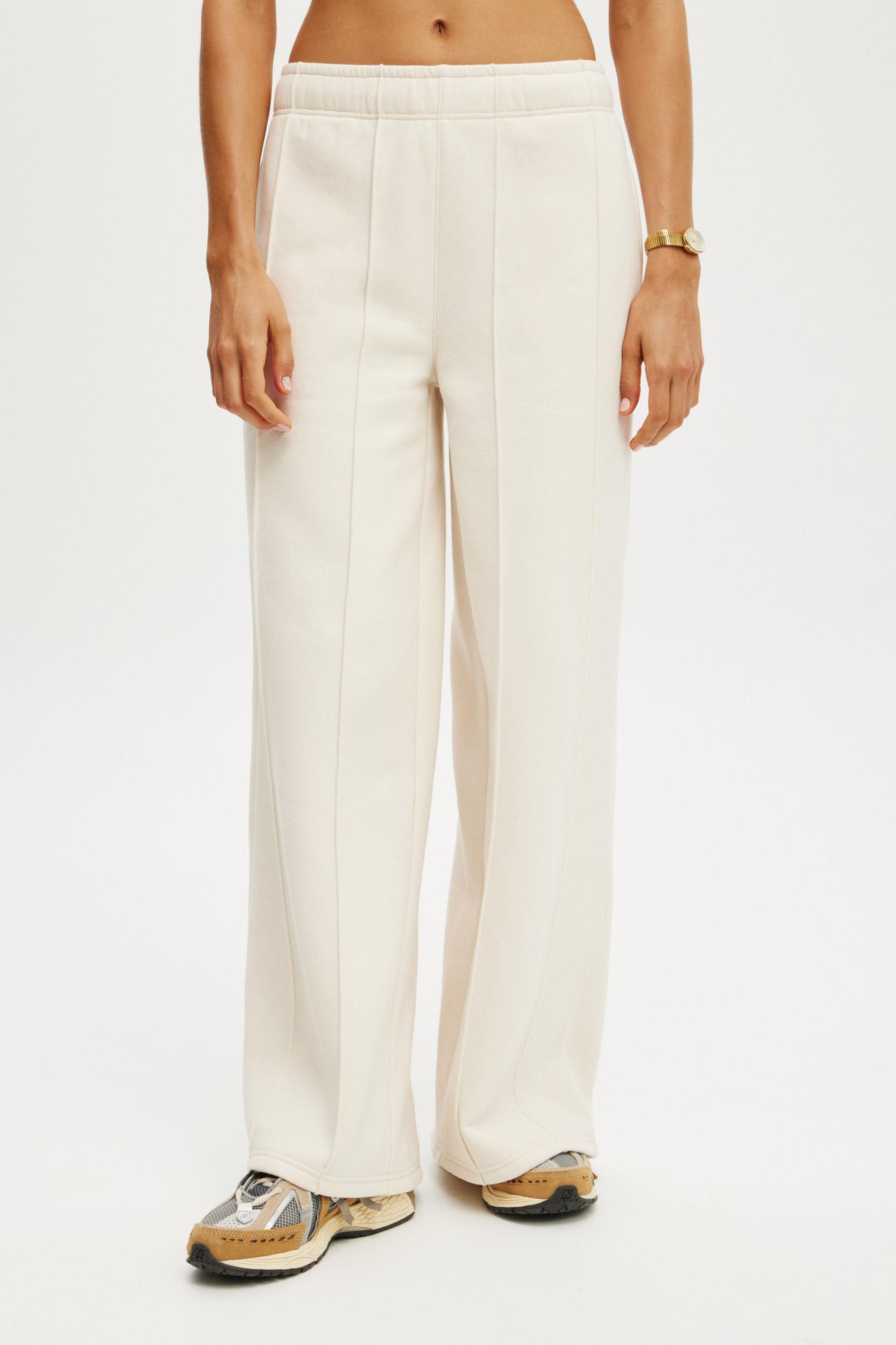 Plush Wide Leg Pintuck Trackpant Product Image