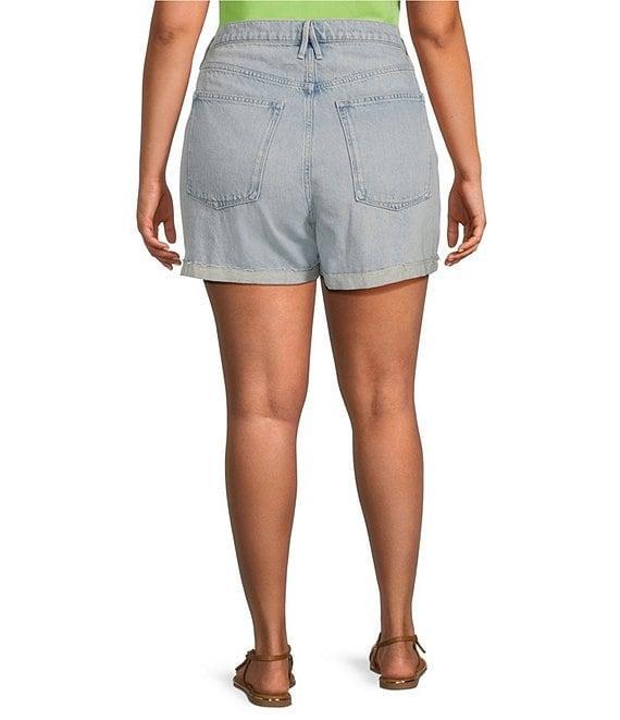 Good American Plus Size Good 90s Mid Rise Shorts Product Image