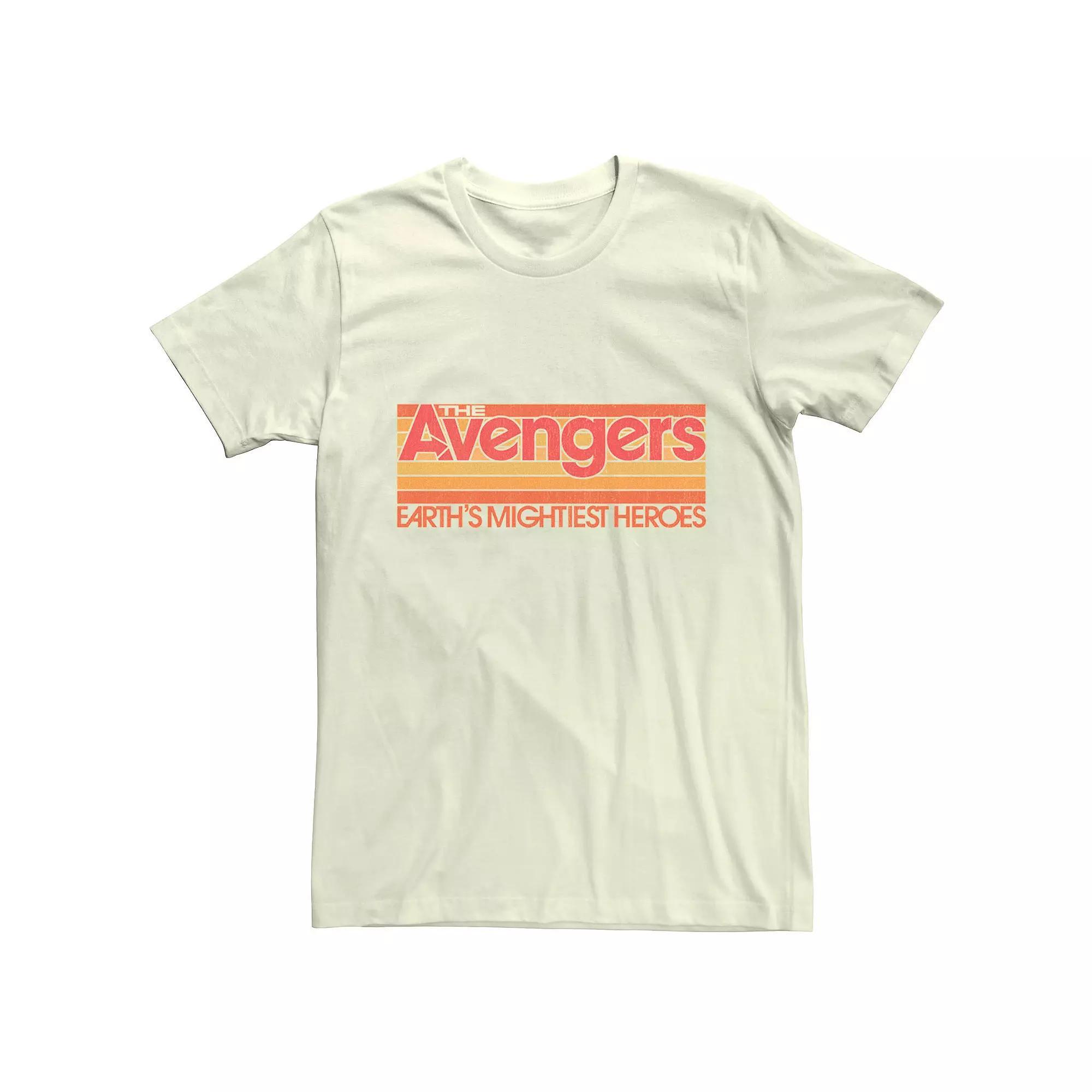 Men's Marvel Avengers Happy First Day Of School Text Tee,  Product Image