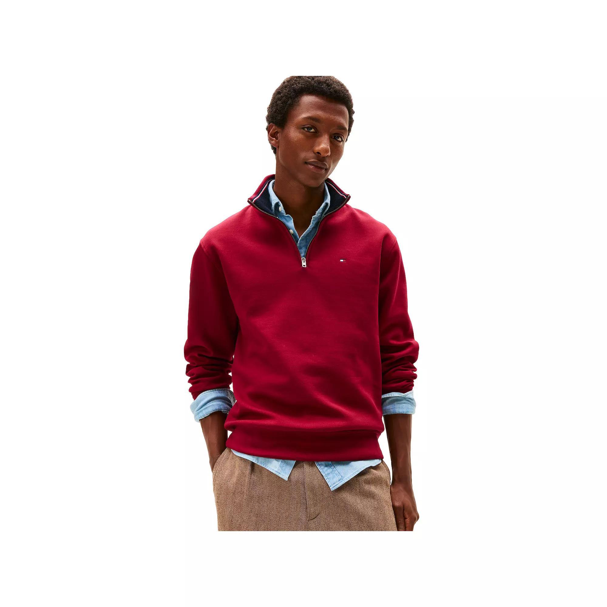 Men's Tommy Hilfiger Logo Quarter-Zip Top,  Product Image