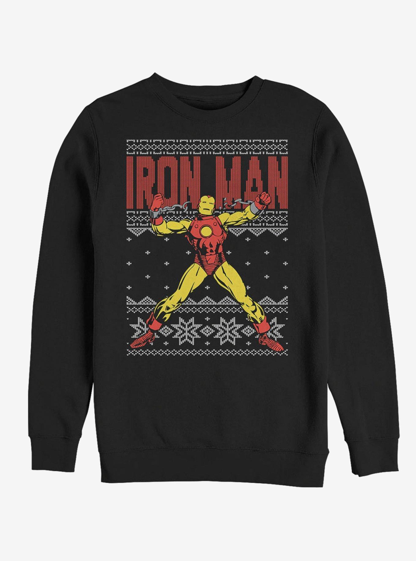 Marvel Iron Man Ugly Christmas Sweater Sweatshirt Product Image