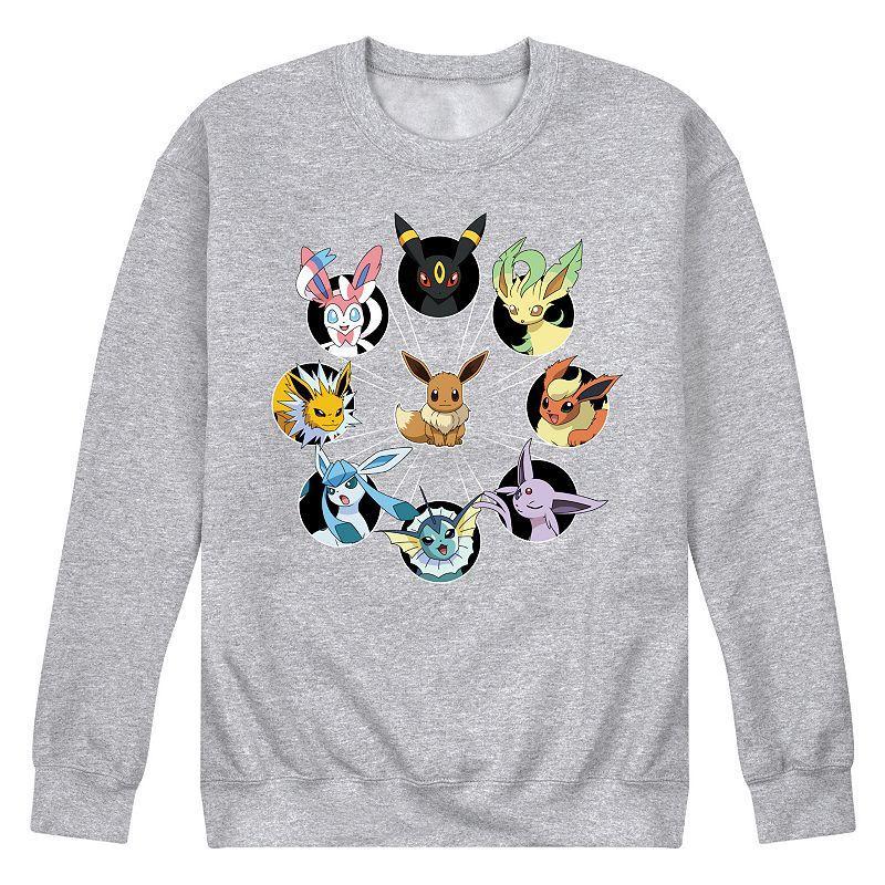 Mens Pokemon Eevee Evolution Graphic Fleece Product Image