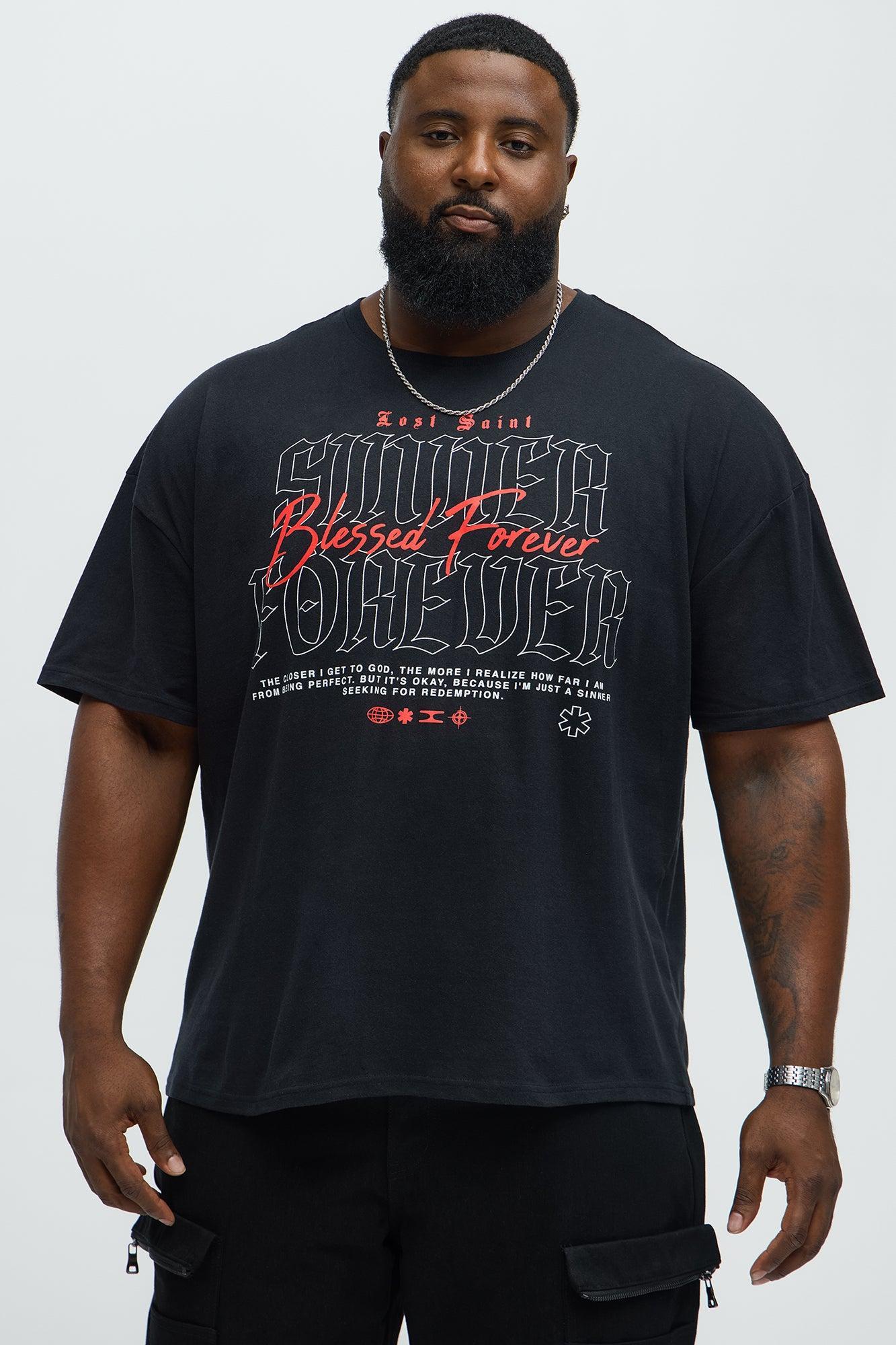 Lost Saint Blessed Forever Oversized Short Sleeve Tee - Black Male Product Image
