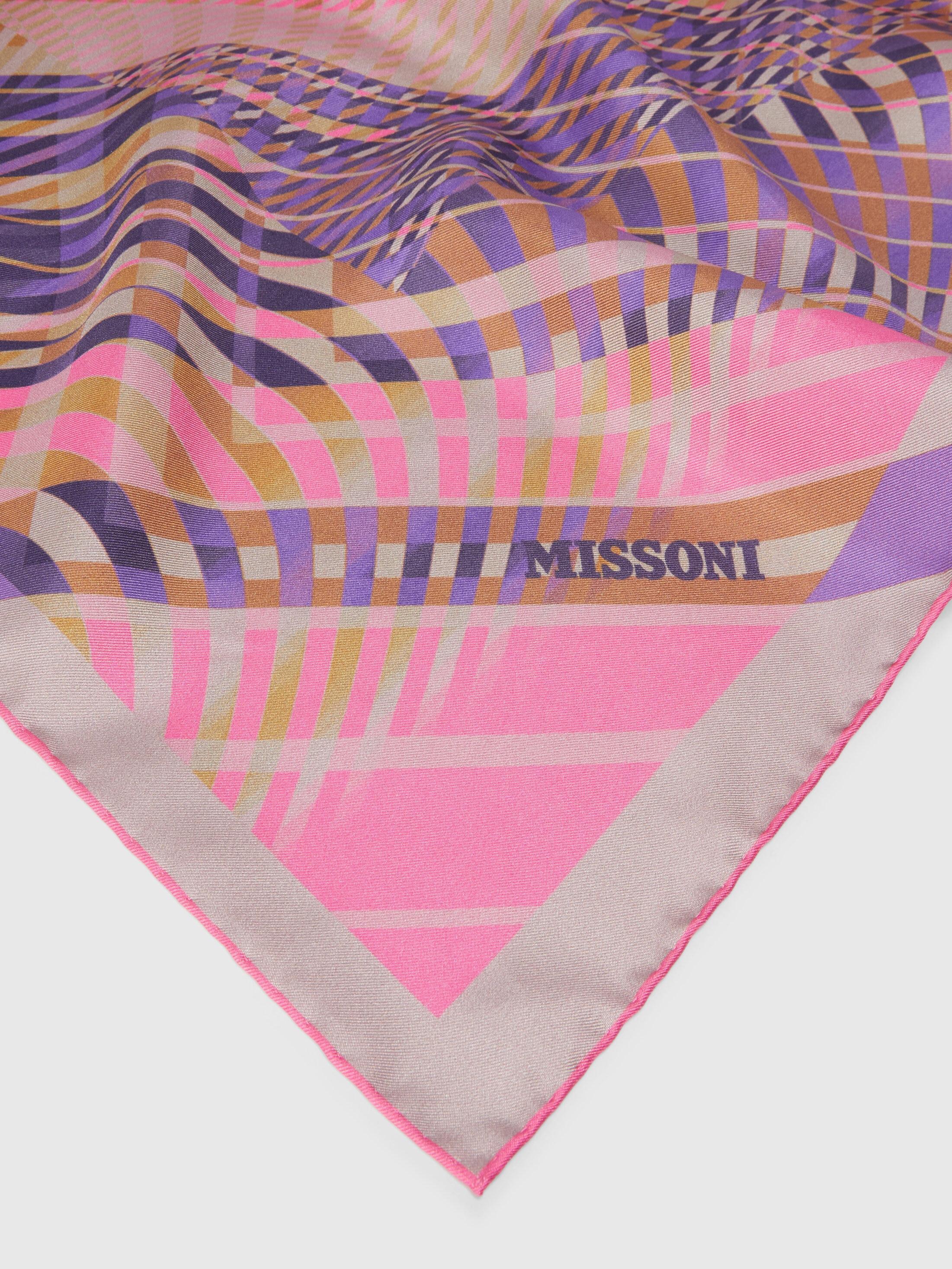 Geometric print silk scarf Product Image