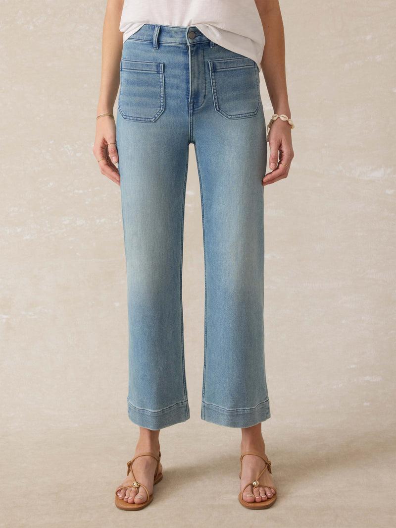 Stretch Terry Patch Pocket Ankle Pant - Eastern Shore Wash Product Image