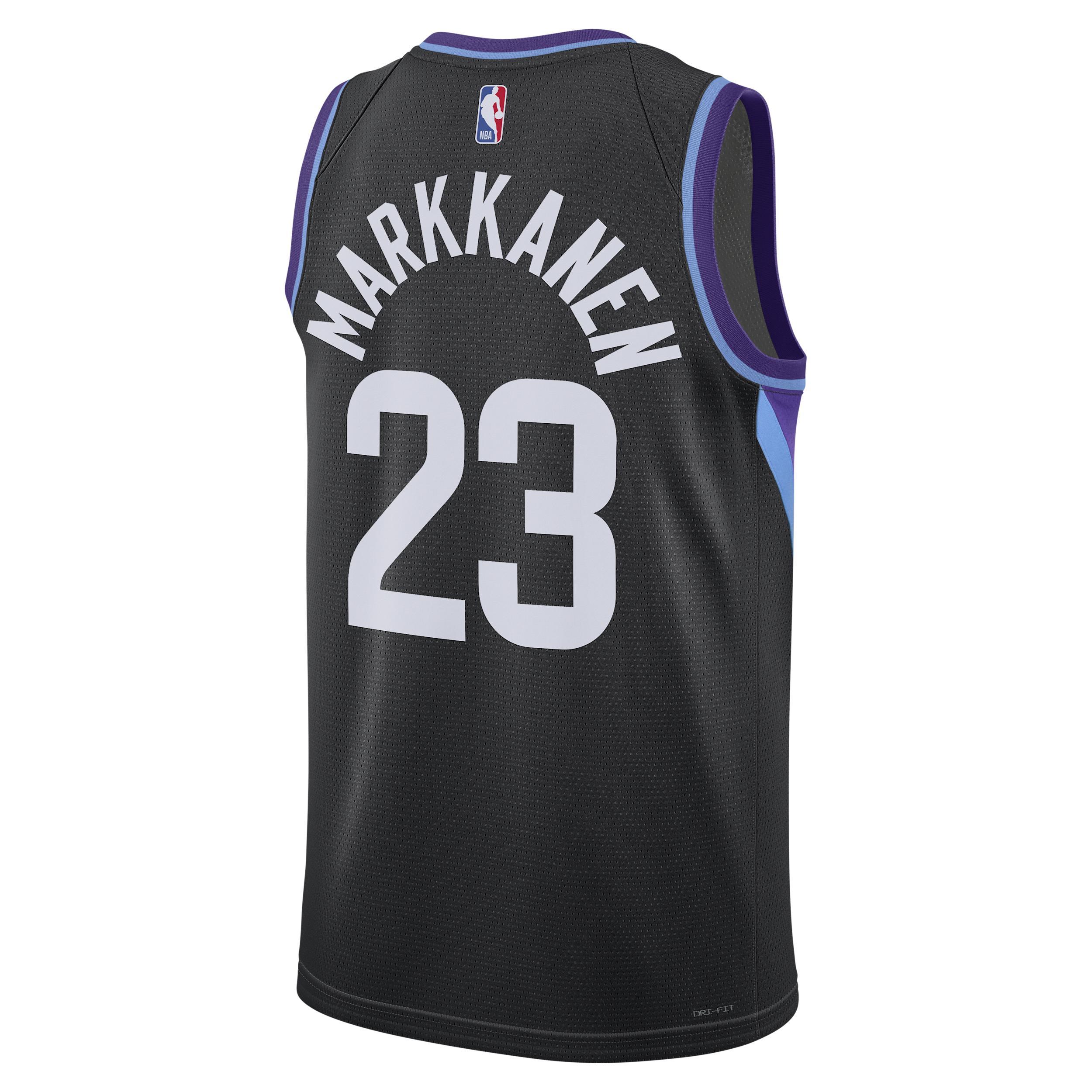 Nike Mens Lauri Markkanen Utah Jazz 2024/25 Statement Edition Jordan Dri-FIT NBA Swingman Jersey | HQ6983-010 Product Image