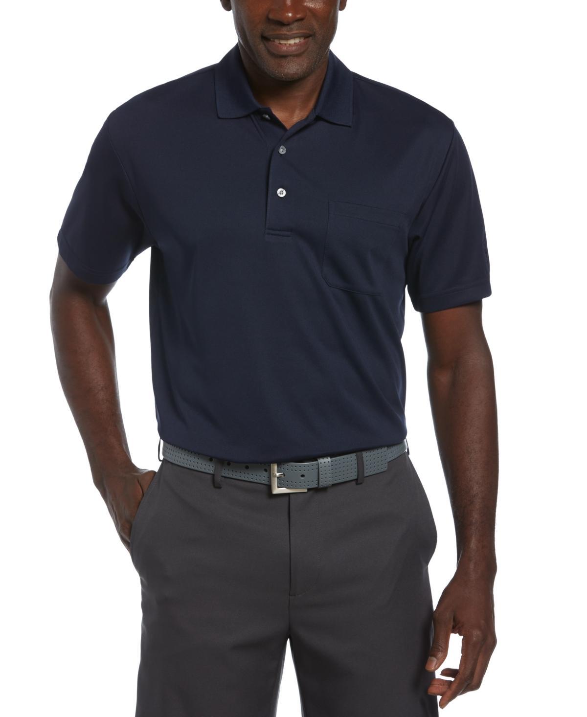 Pga Tour Mens Airflux Solid Mesh Short Sleeve Golf Polo Shirt Product Image