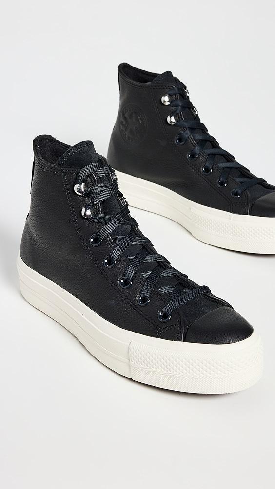 Converse Chuck Taylor All Star Lift Platform Water Repellent Leather Sneakers | Shopbop Product Image