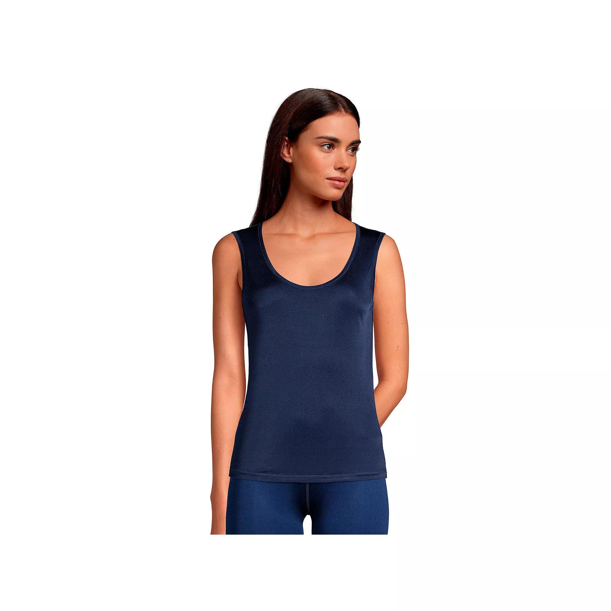 Women's Lands' End Silk Interlock Tank Undershirt,  Product Image