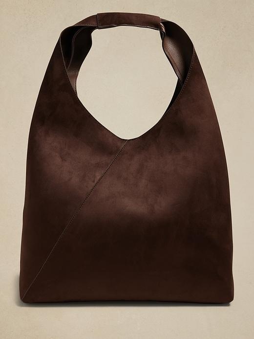 Vegan Leather Slouchy Tote Product Image