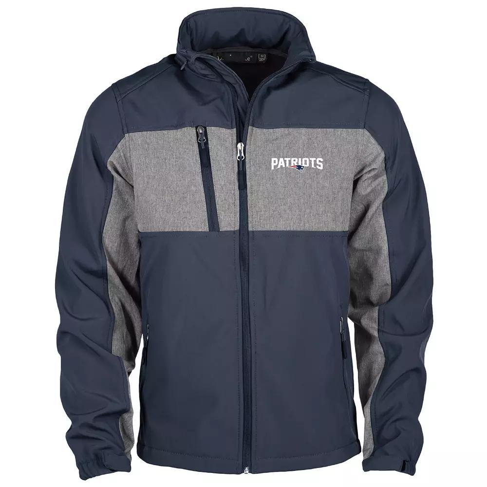 Men's Dunbrooke Navy New England Patriots Circle Zephyr Softshell Full-Zip Jacket,  Product Image