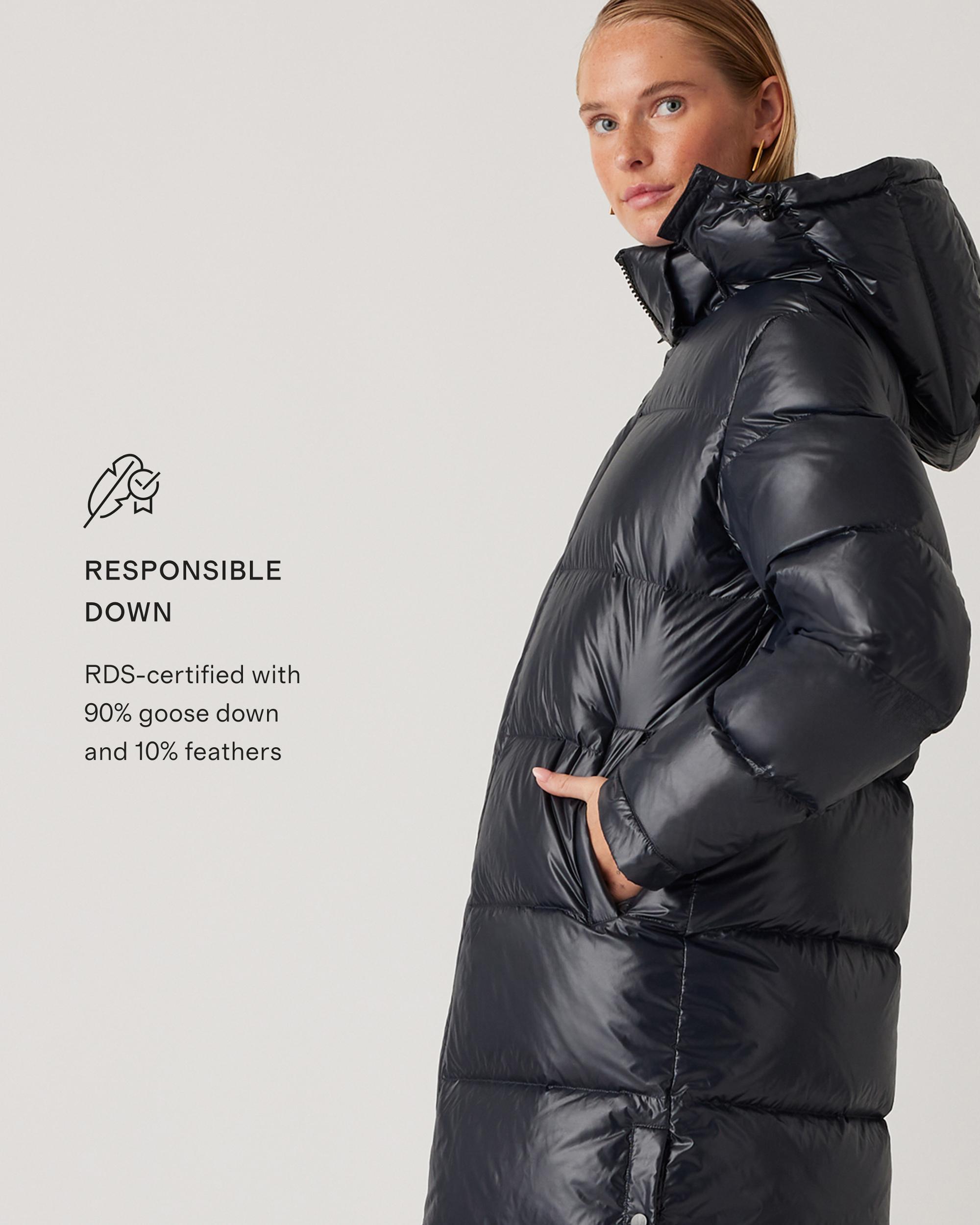 Quince | Women's Responsible Down Long Puffer Jacket Size XS, Recycled Polyester Product Image