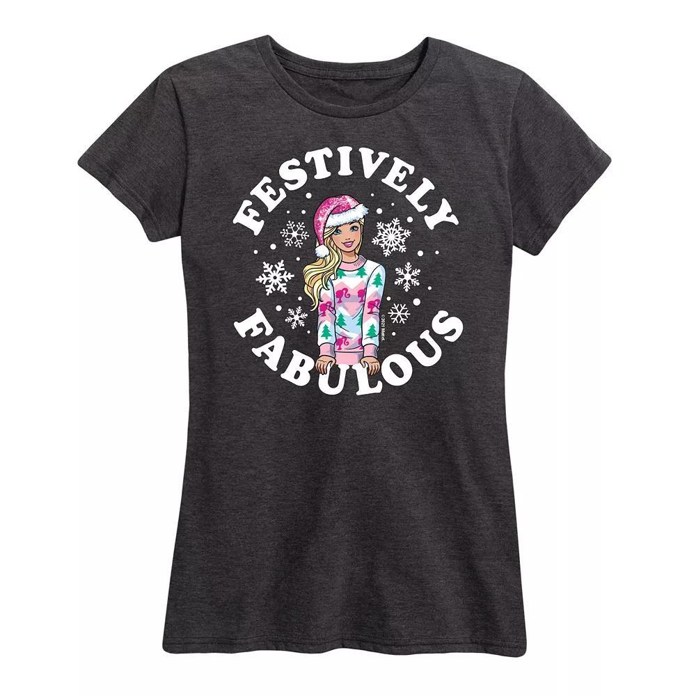 Women's Barbie® Festively Fabulous Graphic Tee, Girl's,  Product Image