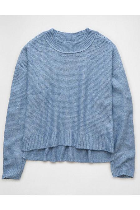 AE Slouchy Cropped Pullover Sweater Womens Product Image