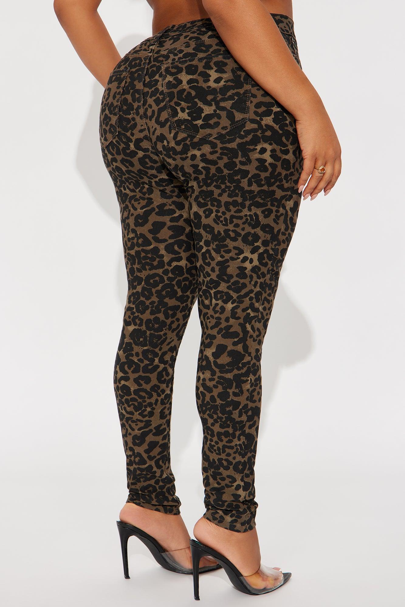 Hyperstretch Leopard Skinny Pants - Leopard Female Product Image