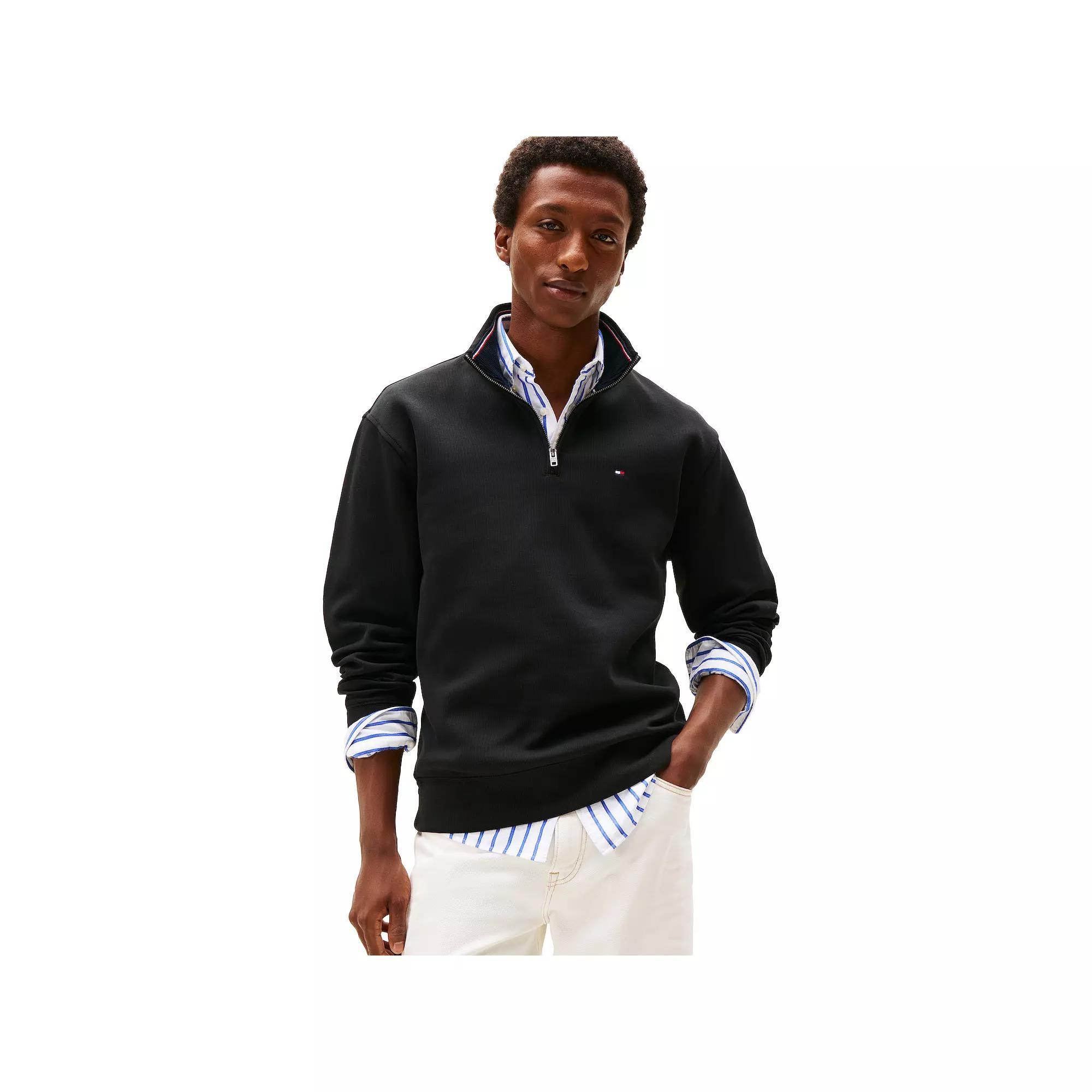 Men's Tommy Hilfiger Logo Quarter-Zip Top,  Product Image