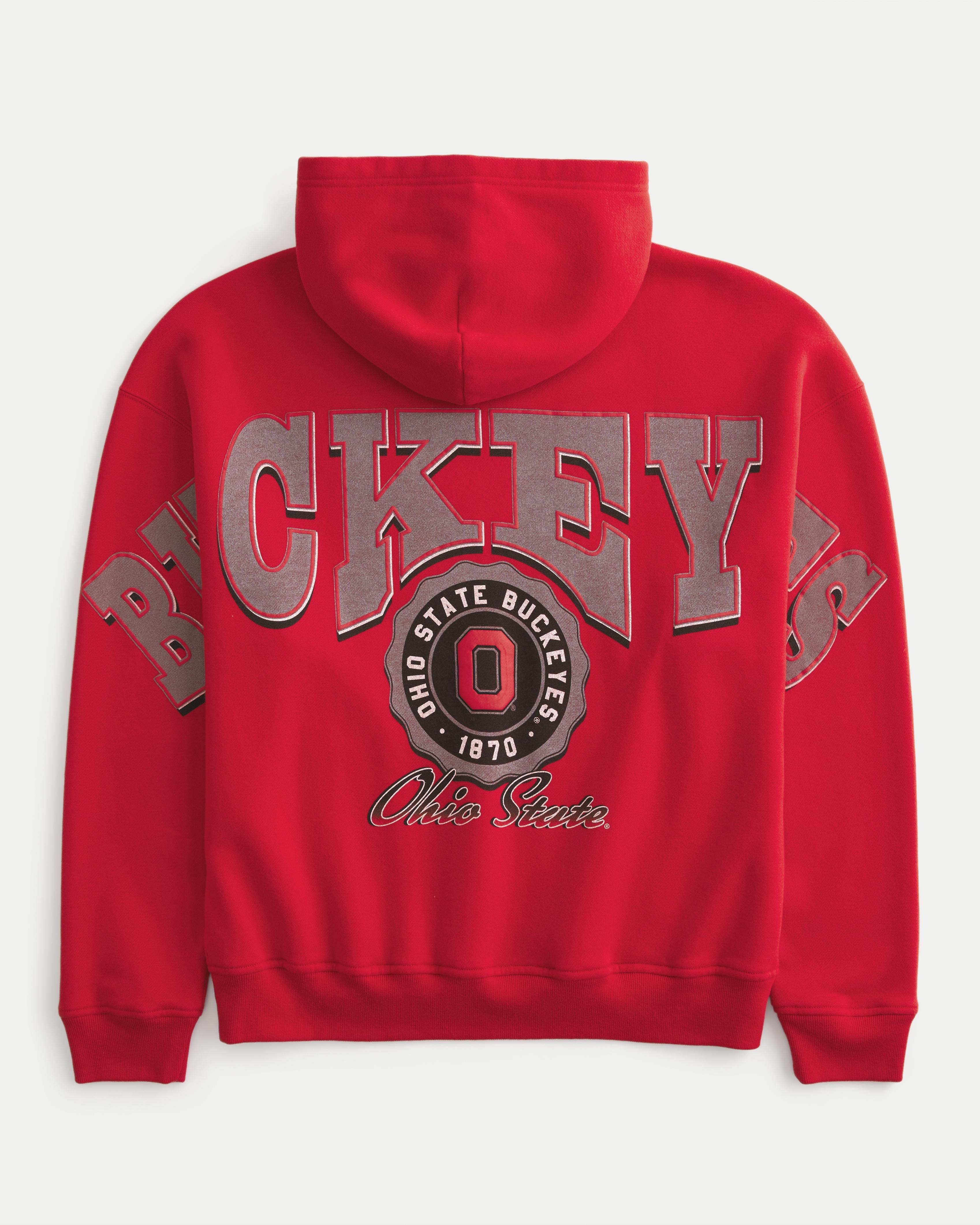 Boxy Ohio State Buckeyes Graphic Hoodie Product Image