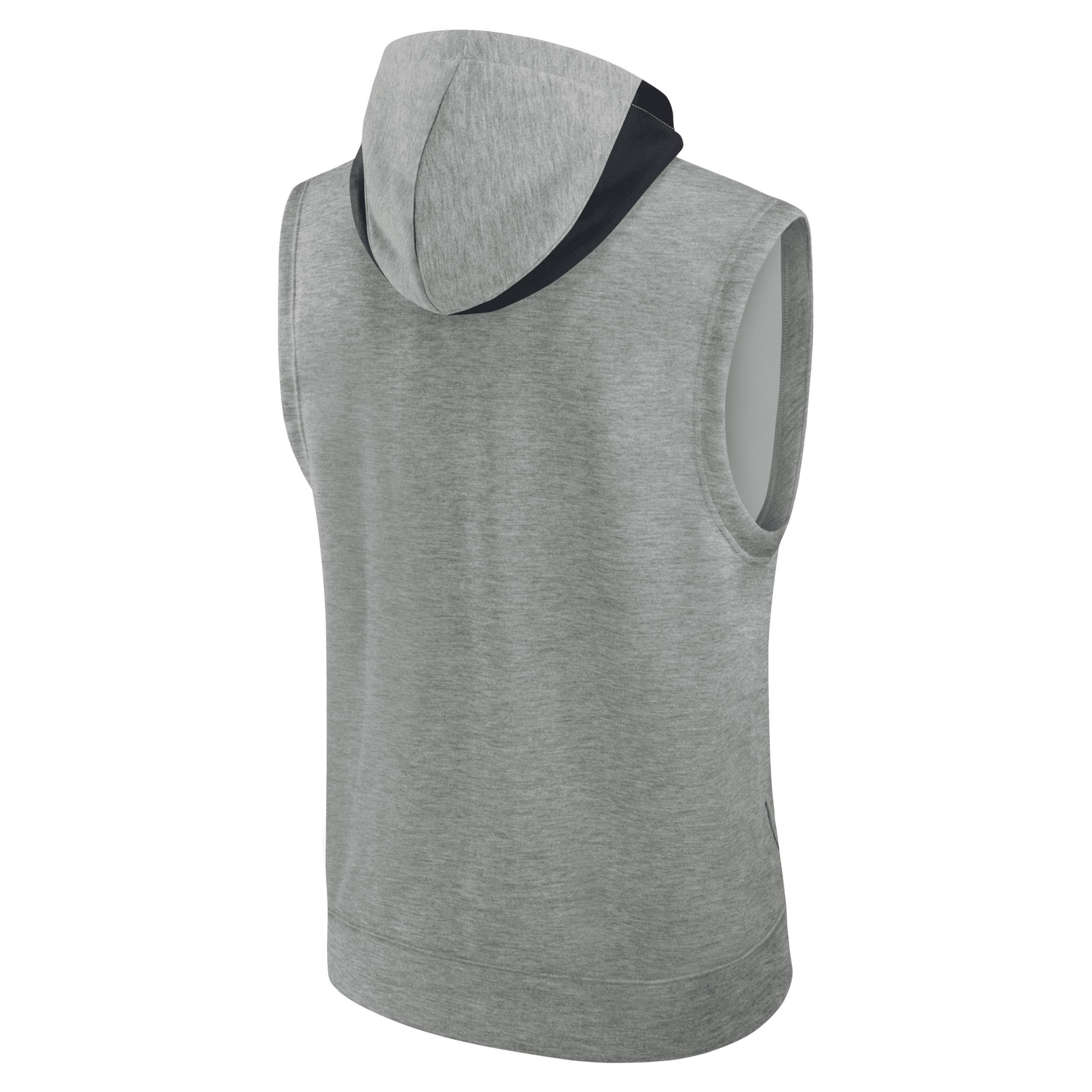 Mens Nike Heather Gray Houston Astros Authentic Collection Early Work Performance Sleeveless Pullover Hoodie Product Image