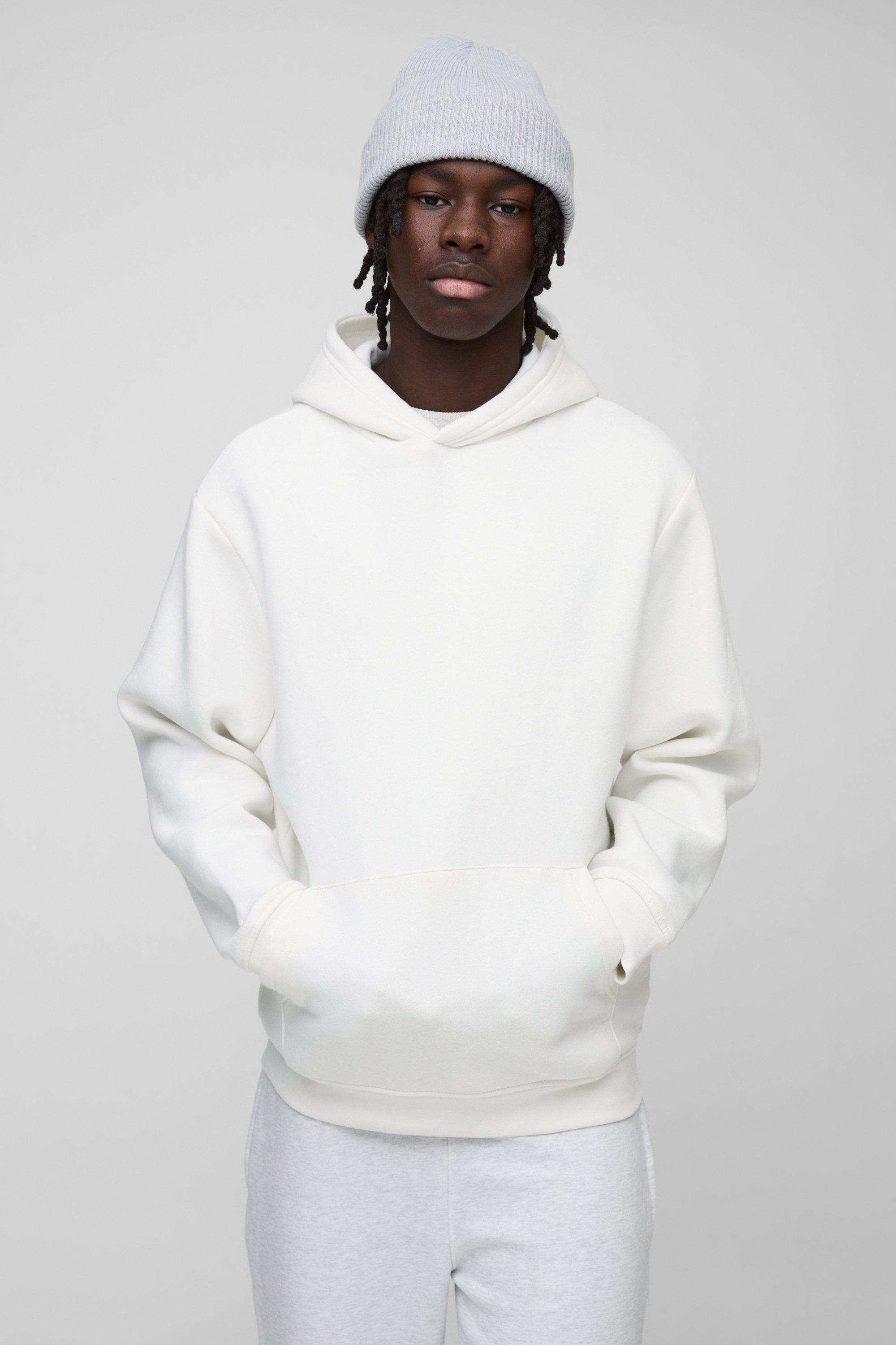 Regular Fit 330GSM Over The Head Basic Hoodie | boohooMAN USA Product Image