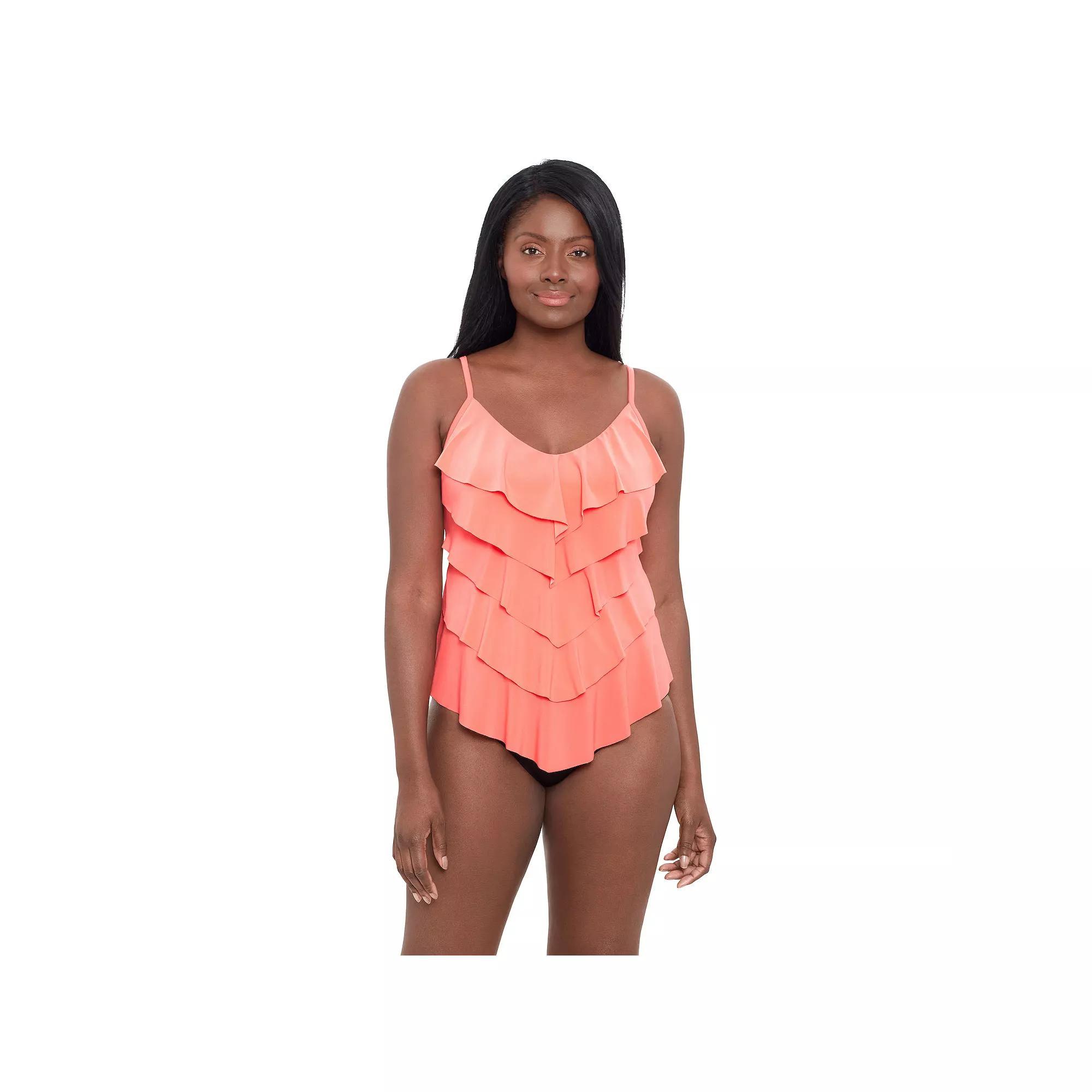 Women's Trimshaper Rachel Tankini Swimsuit Top,  Product Image