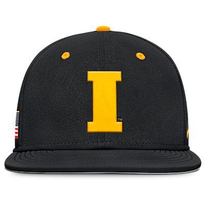Iowa Hawkeyes Dugout True Menâs Nike Men's Dri-FIT College Fitted Hat Product Image