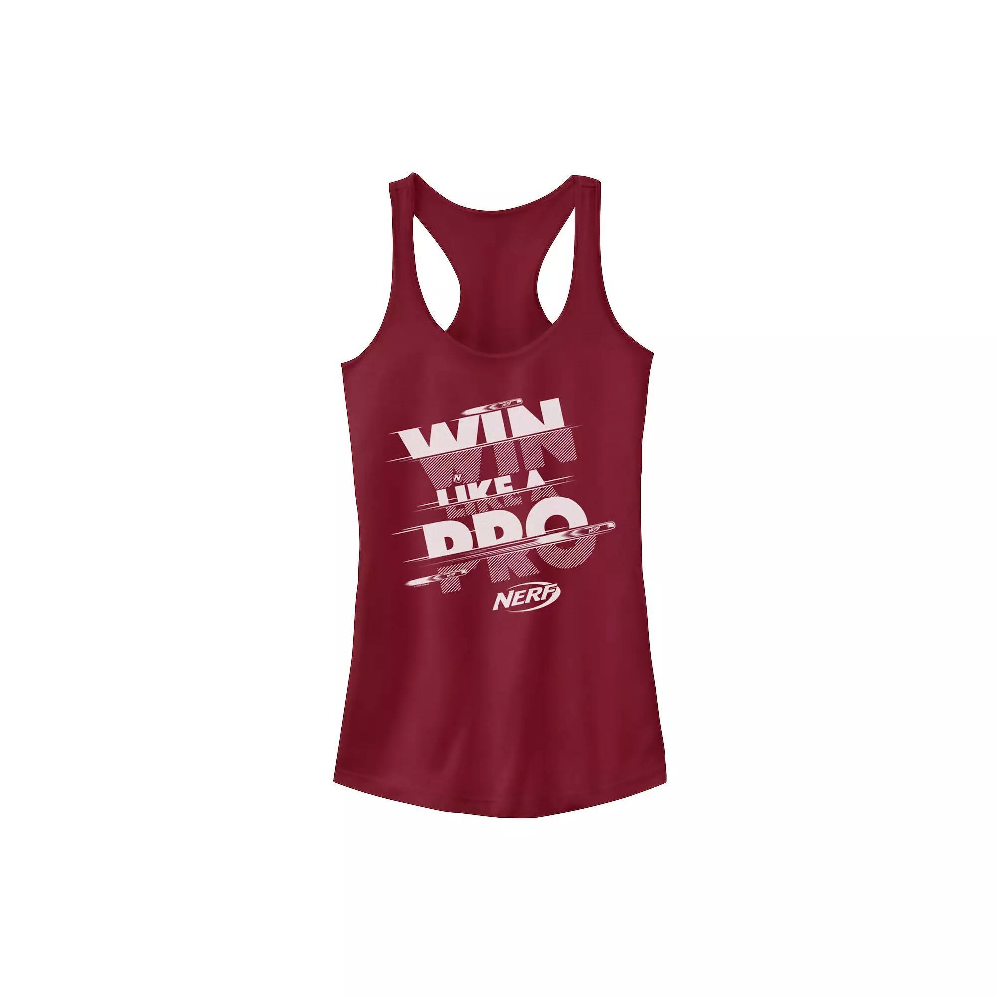 Juniors' Nerf "Win Like A Pro" Glitch Text Tank Top, Girl's,  Product Image