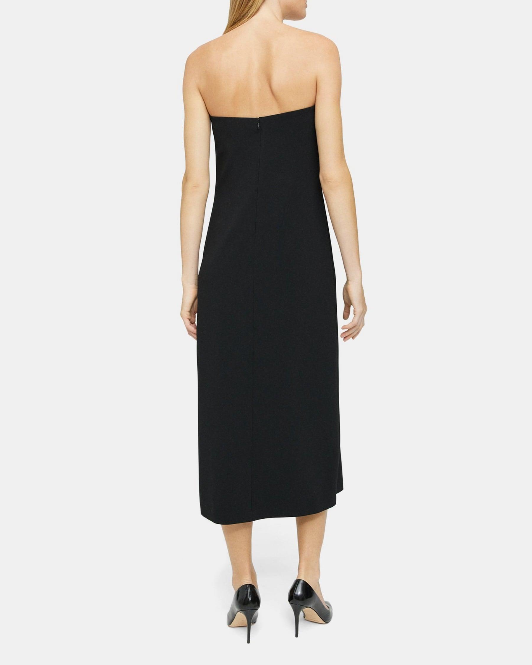 Strapless Dress in Crepe Product Image