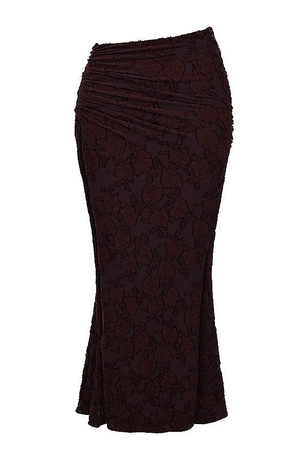 Adrielle Cocoa Midi Skirt Product Image