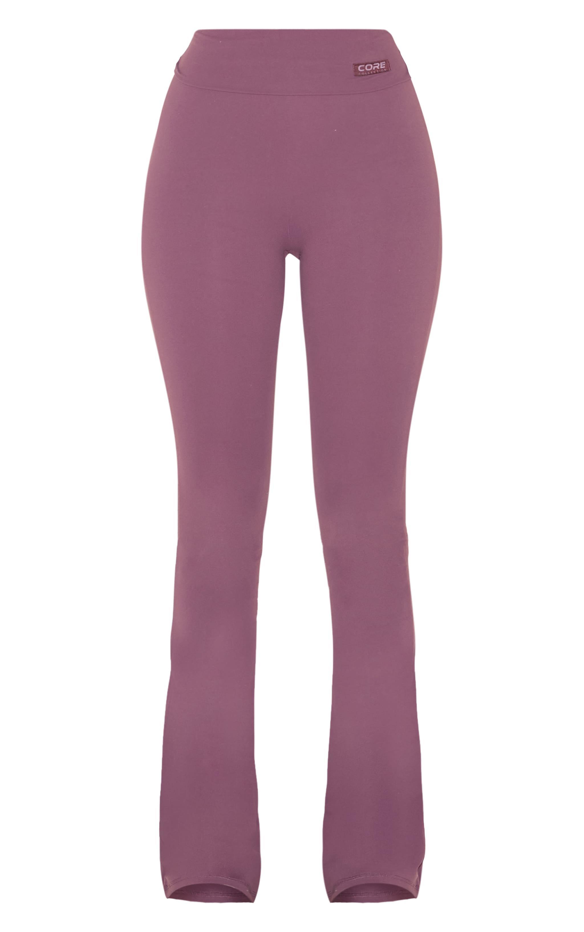 Tall Eggplant Core Collection Tab Snatched Sculpt Foldover Pants Product Image