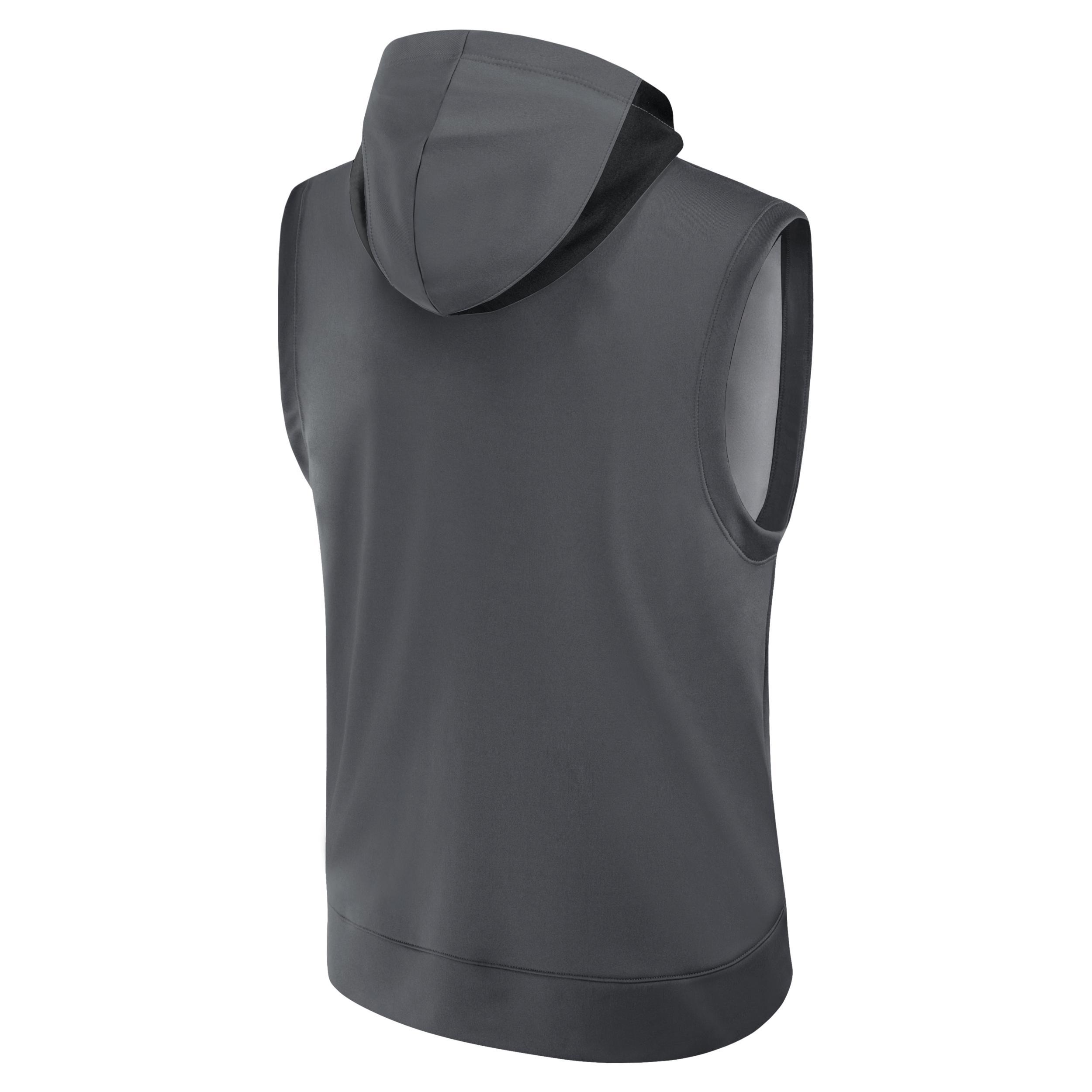 Atlanta Braves Authentic Collection City Connect Menâs Nike Men's Dri-FIT MLB Sleeveless Pullover Hoodie Product Image