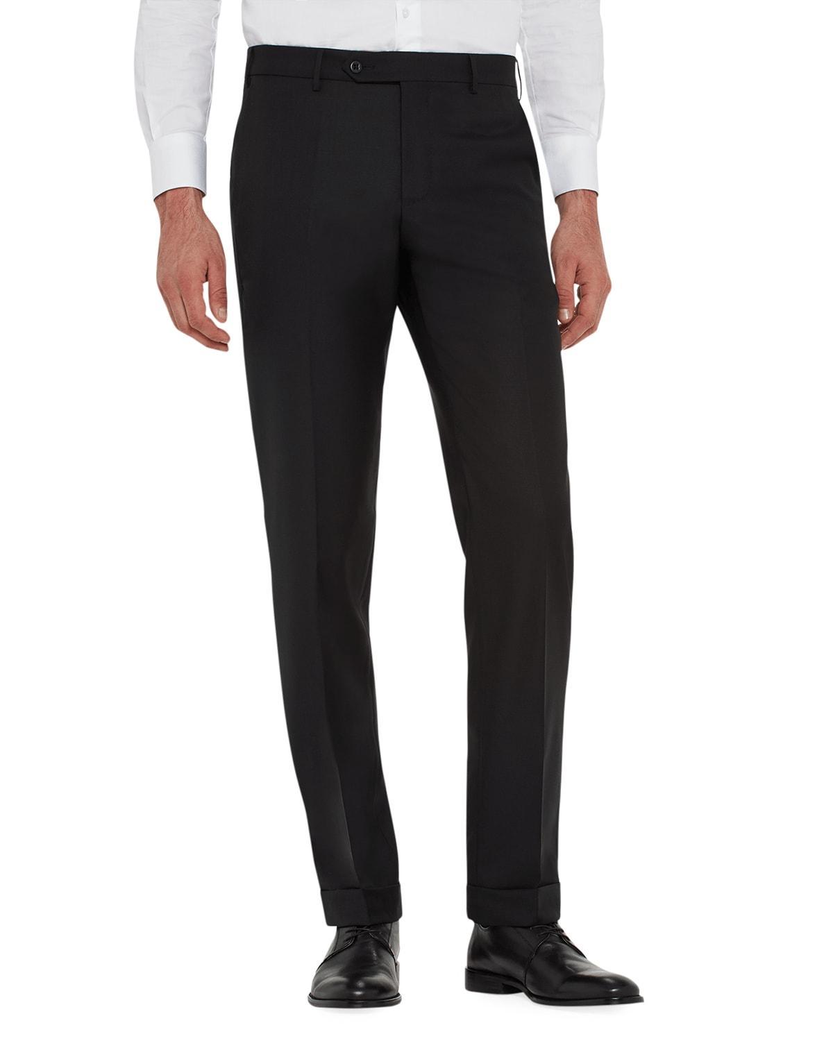 Mens Parker Classic Flat-Front Trousers Product Image