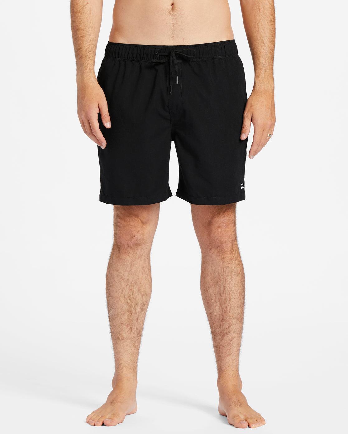 All Day Layback 16" Swim Trunks - Black Male Product Image