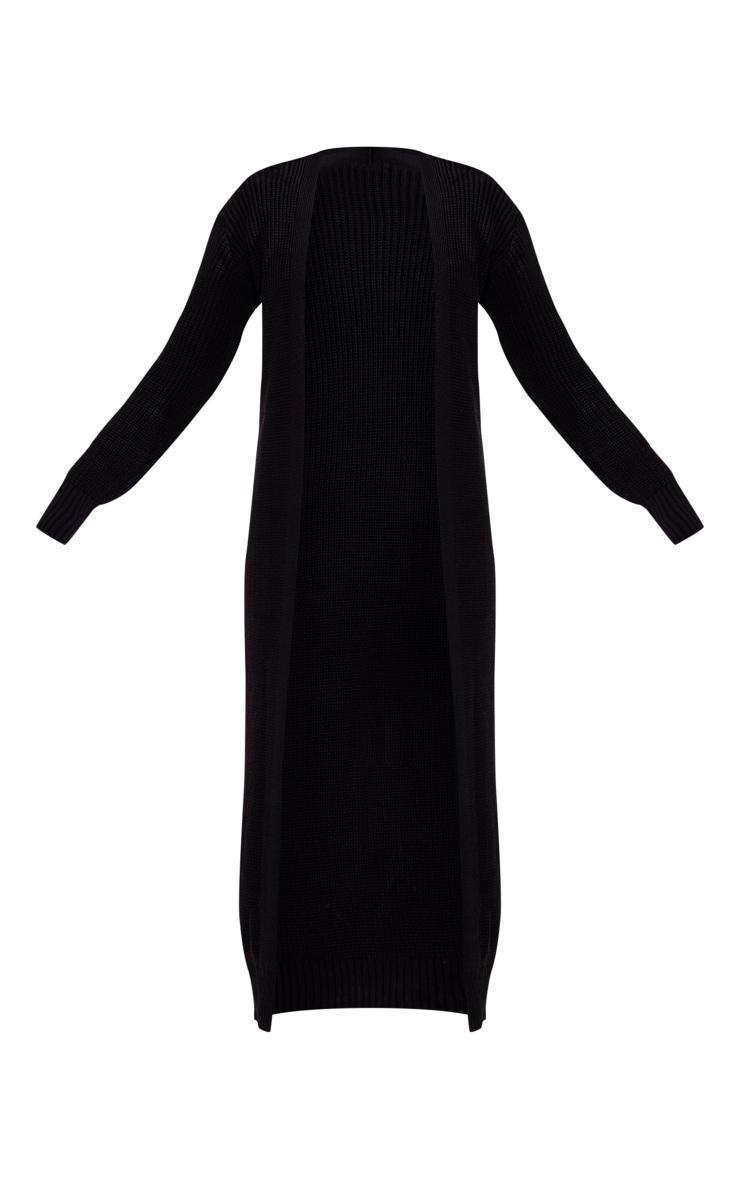 Black Maxi Knitted Cardigan Product Image