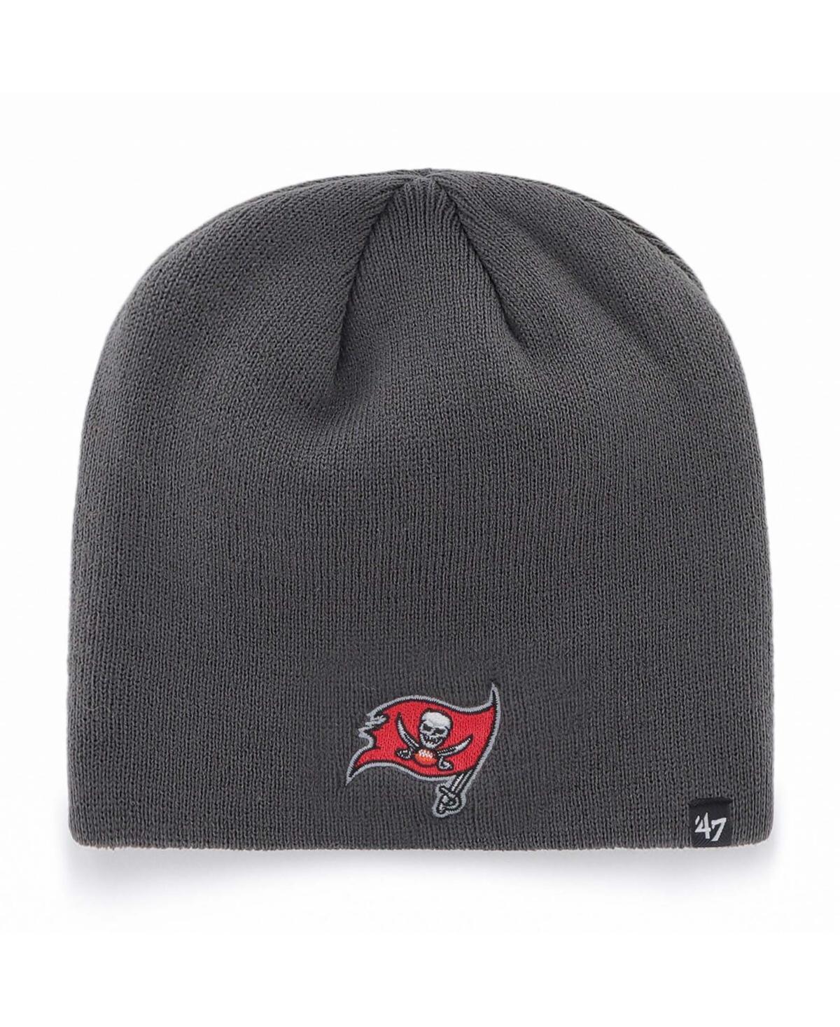 Mens Graphite Tampa Bay Buccaneers Primary Logo Knit Beanie Product Image