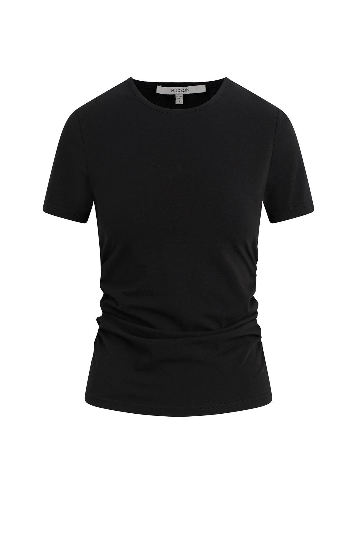 Ruched Crew Neck Top Female Product Image