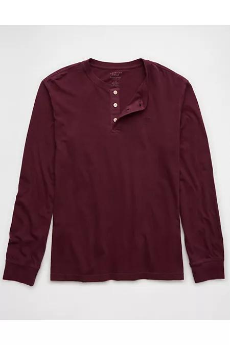 AE Long-Sleeve Henley T-Shirt Men's Product Image