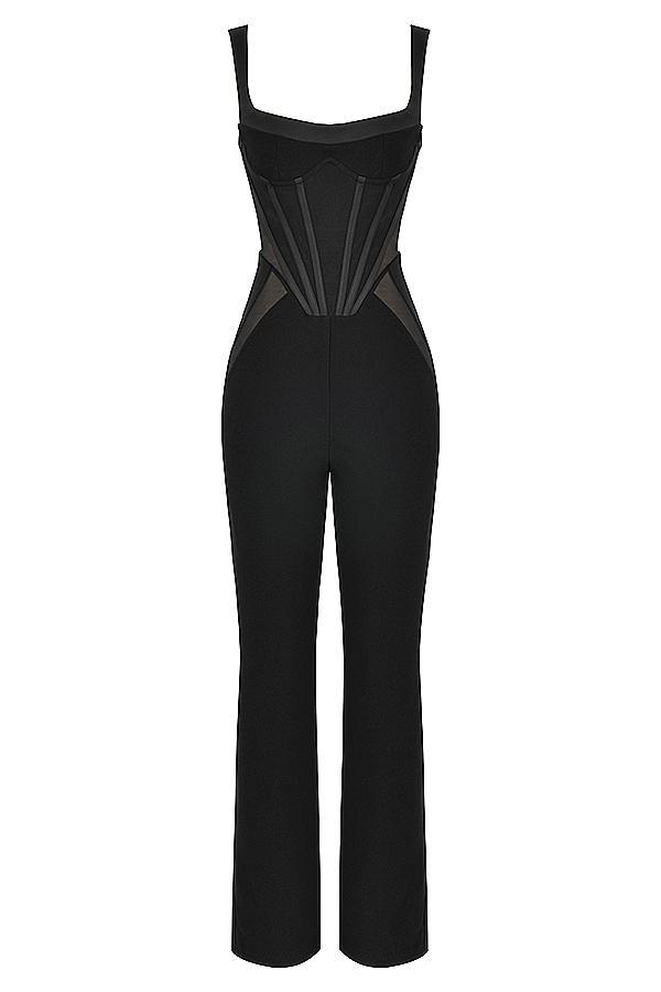 Mylene Black Corset Jumpsuit Product Image