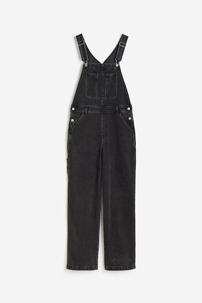 Straight Denim Overalls Product Image