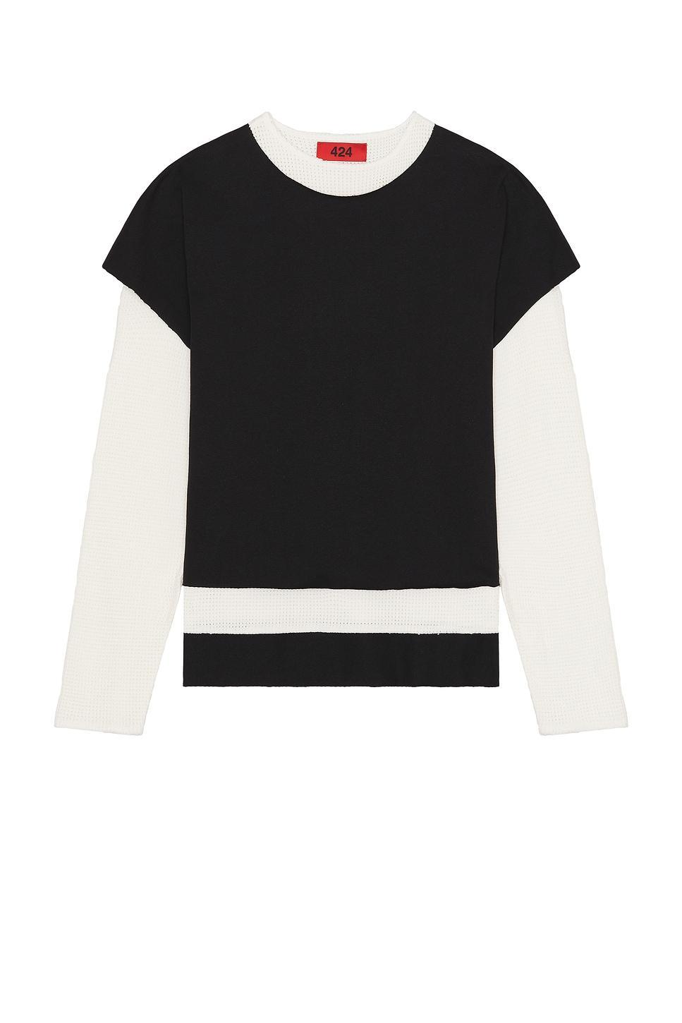 Double Layer Distressed Tee Product Image