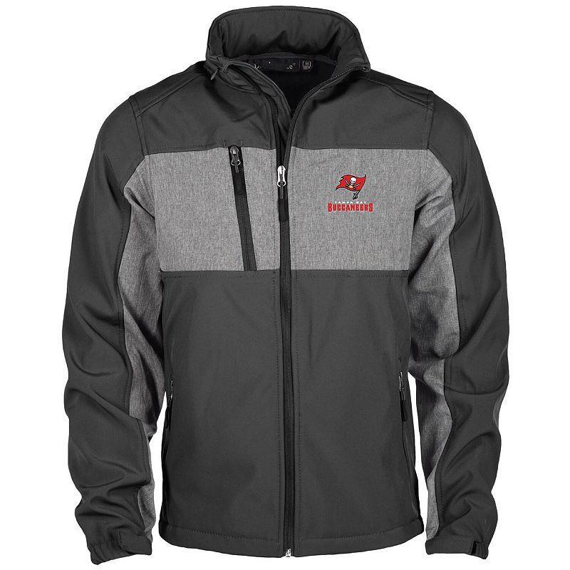 Men's Dunbrooke Black Atlanta Falcons Circle Zephyr Softshell Full-Zip Jacket, Size: Small Product Image