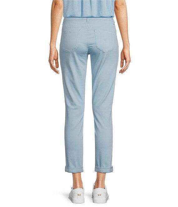 Gibson & Latimer Perfect Fit Twill Mid Rise Roll-Cuff Skinny Jeans Product Image