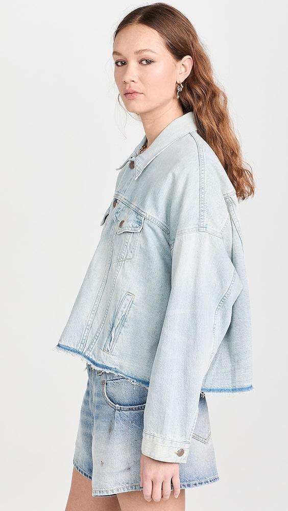 R13 Oversized Cut-Off Trucker Jacket | Shopbop Product Image