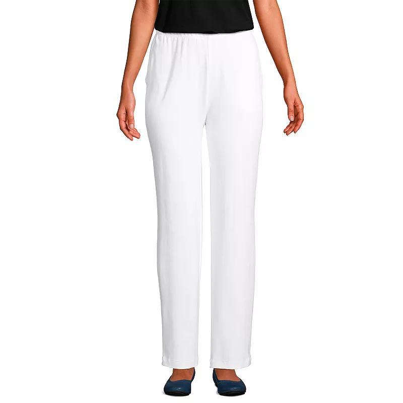 Petite Lands' End Sport Knit High Waist Pants, Women's,  Product Image