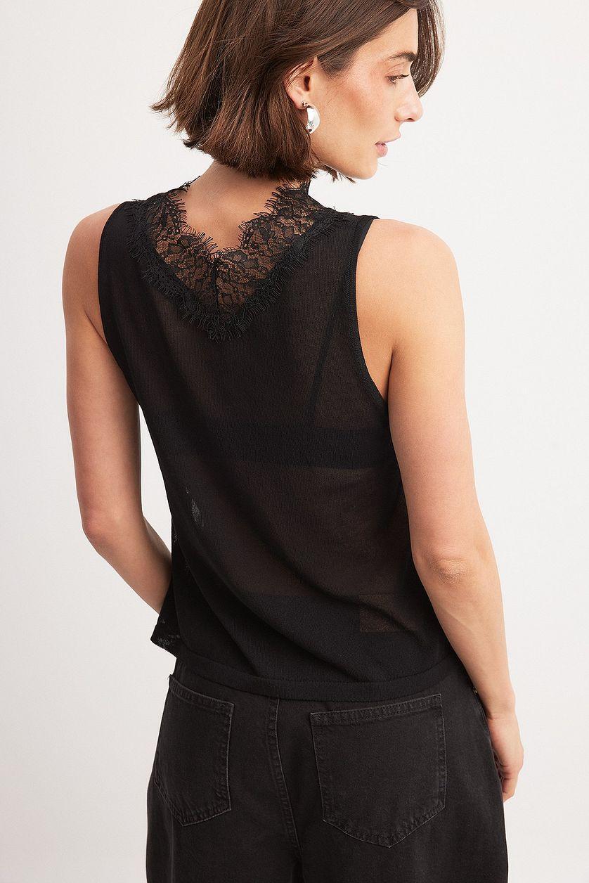 Fine Knitted Lace Top Product Image