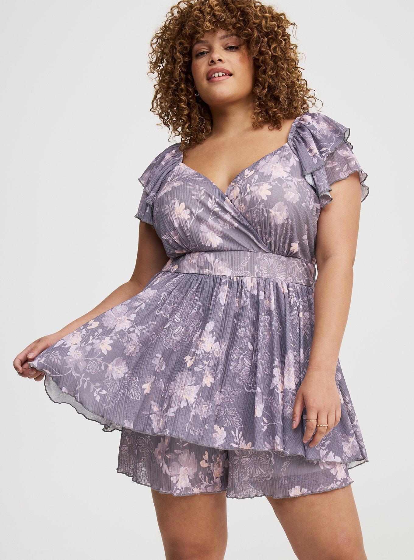 Double Flutter Sleeve Romper Product Image