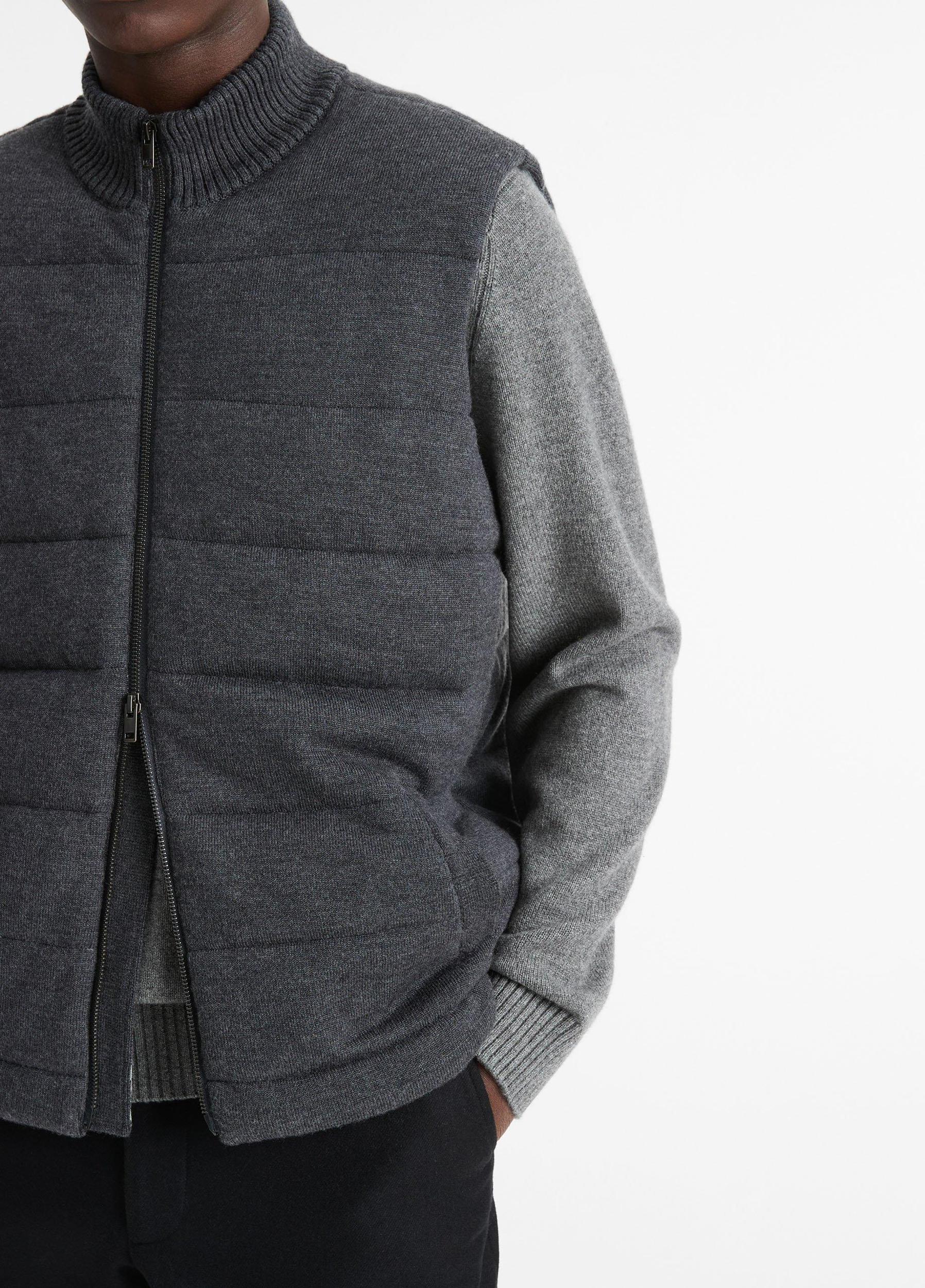 Merino Wool Full-Zip Vest Product Image