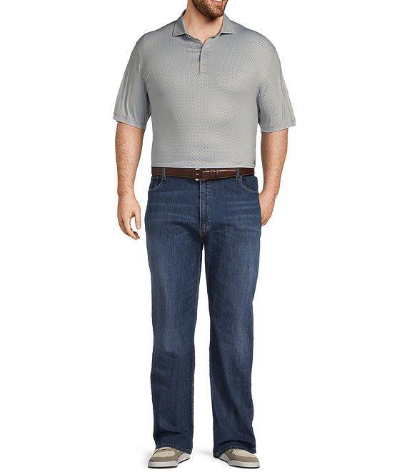 Johnnie-O Big & Tall Link Print Performance Stretch Short Sleeve Polo Shirt Product Image