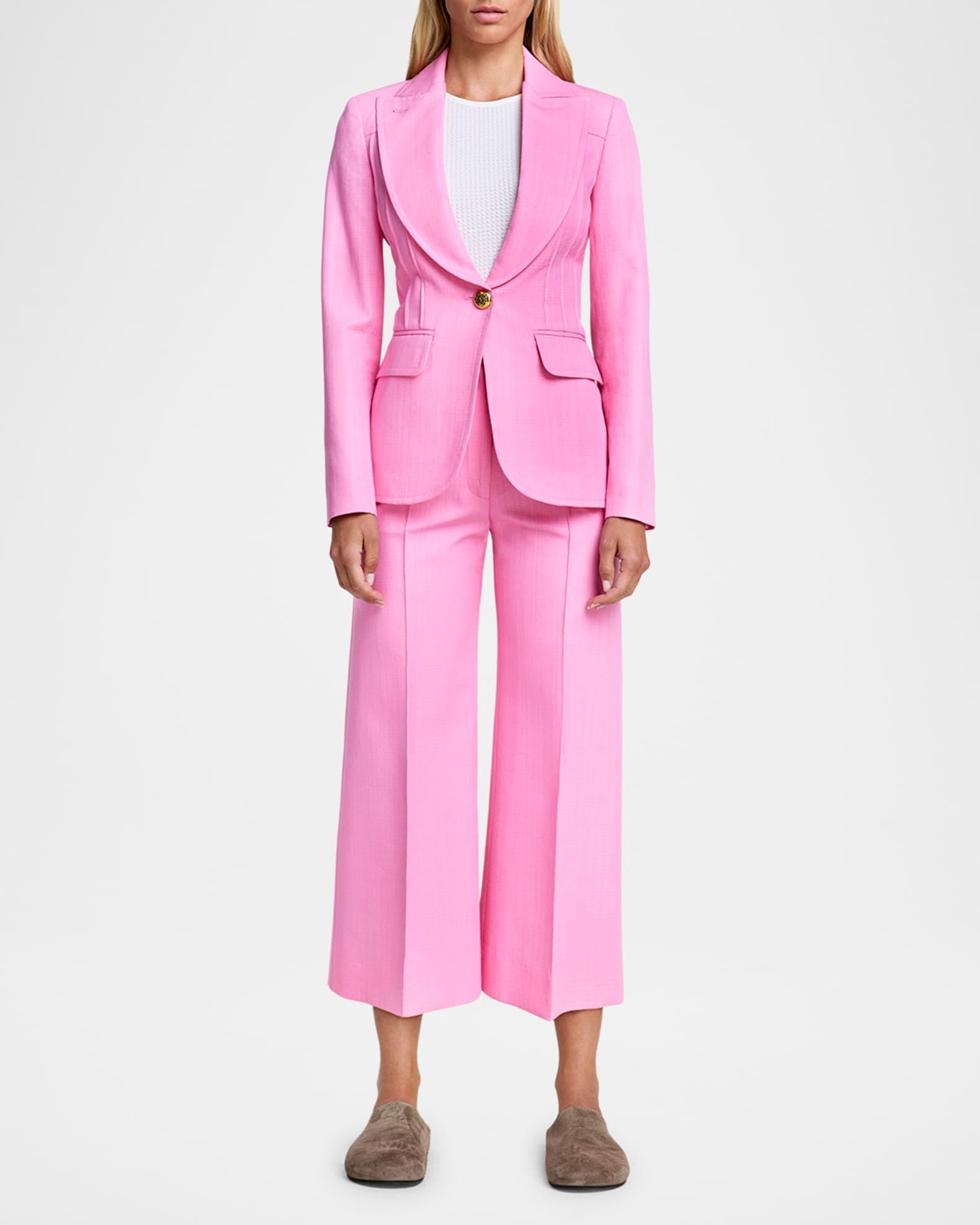 Single-Breasted Pintuck Blazer Product Image